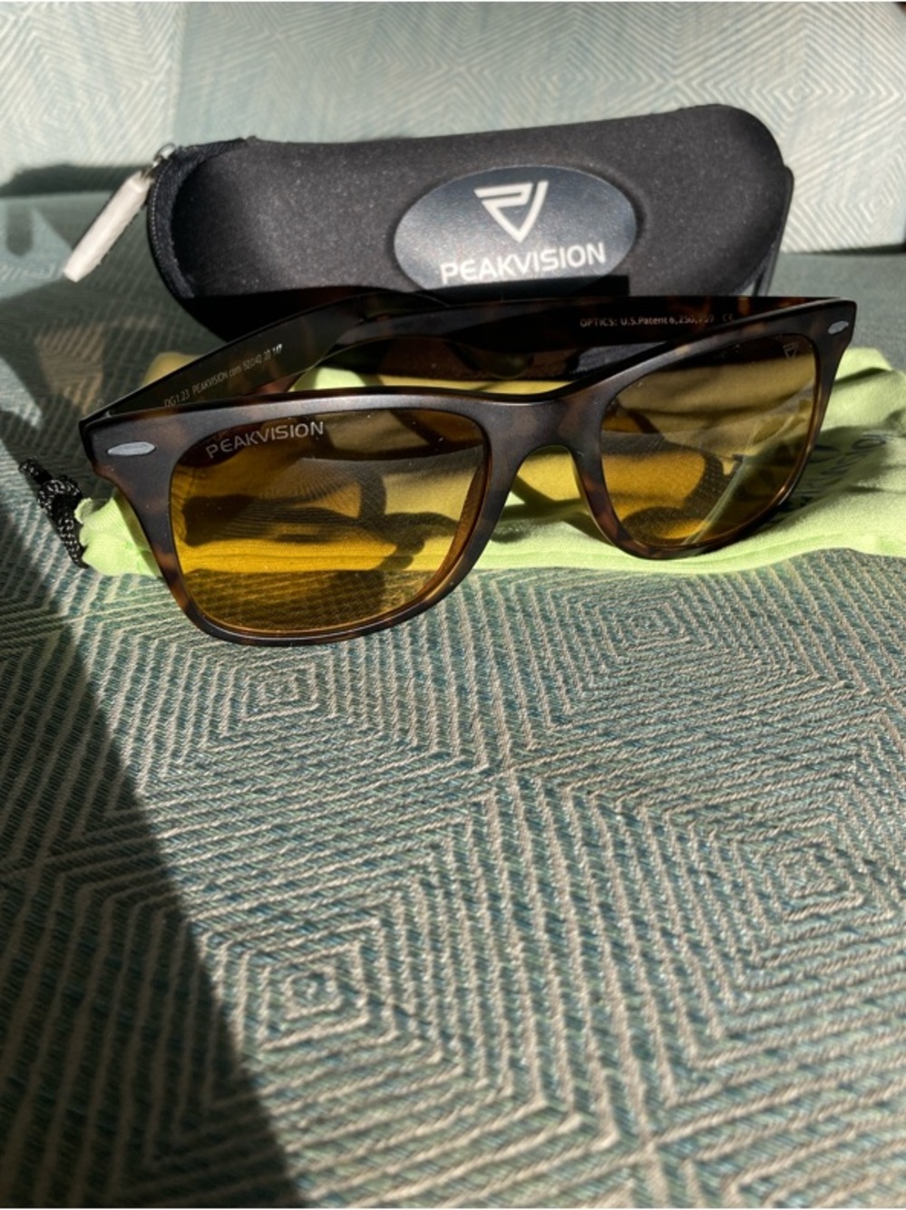 Women’s Tortoiseshell Sunglasses with Amber Lenses
